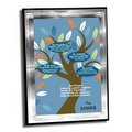 Vertical Rectangle Alumo-Tech Plaque - Screen Print